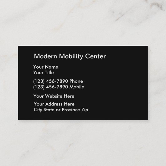 Handicap Equipment Visitekaartjes (Achterkant)