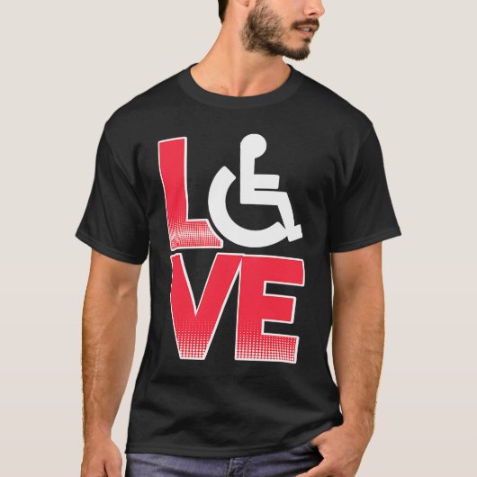 Handicap Humor Liefde Gehandicapte Survivor Warrio T-shirt (Voorkant)