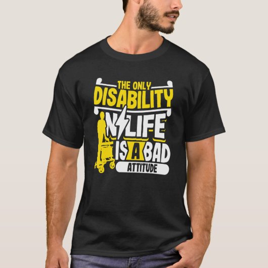 Handicap Humor voor rolstoelgehandicapten Parapleg T-shirt (Voorkant)