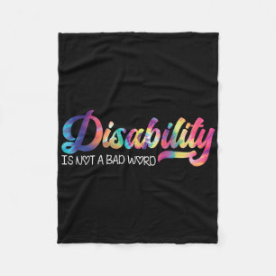 Handicap is geen slecht woord grappig citaat Een h Fleece Deken