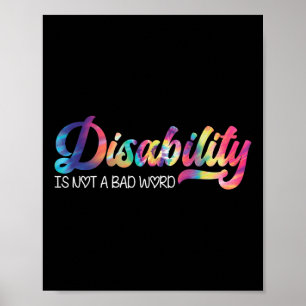 Handicap is geen slecht woord grappig citaat Een h Poster