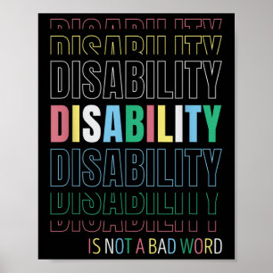 Handicap is geen slecht woord - Vier handicap P Poster