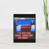 Handicap Joe Biden en Donald Trump debat Kaart (Voorkant)