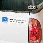 Handicap Parkeerteken Bumpersticker (Op Truck)