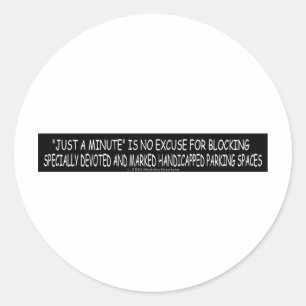 HANDICAP PARKEREN 5 RONDE STICKER