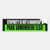 Handicap Parking Bumpersticker (Voorkant)