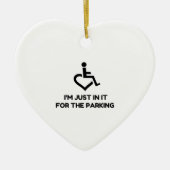 Handicap Parking Keramisch Ornament (Voorkant)