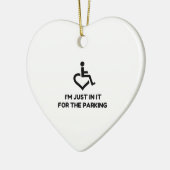 Handicap Parking Keramisch Ornament (Links)