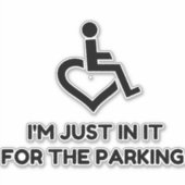 Handicap Parking Sticker (Voorkant)