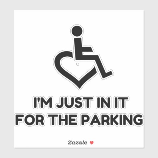 Handicap Parking Sticker (Vel)