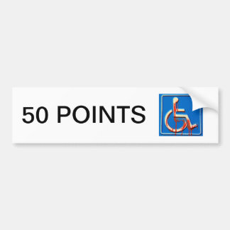 Handicap Points Bumpersticker