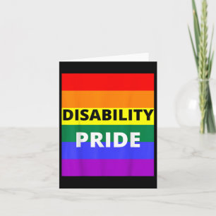 Handicap Pride met regenboogvlag _1 Kaart