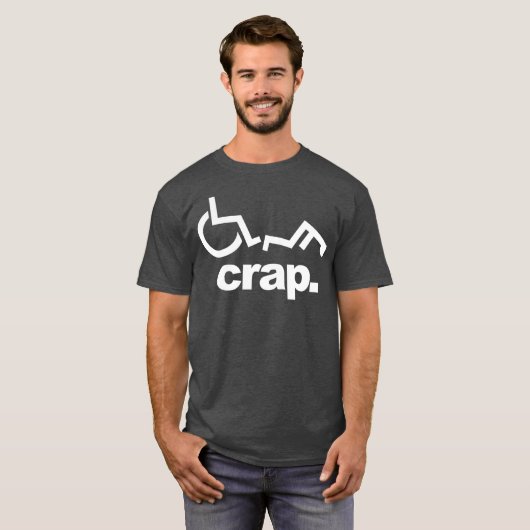 Handicap Rolstoel Funny Wheelstoel Herfst T-shirt (Voorkant volledig)