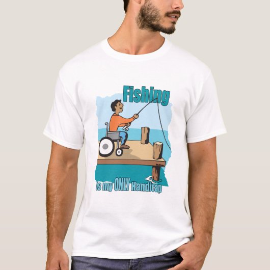Handicap Rolstoel Gevist T-shirt (Voorkant)
