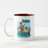 Handicap Rolstoel Gevist Tweekleurige Koffiemok (Links)