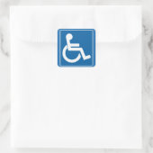 Handicap Sign 1,5-inch Sticker (Tas)