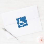 Handicap Sign 1,5-inch Sticker (Envelop)