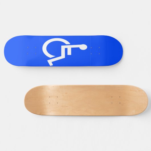 Handicap Sign Skateboard (Horizontaal)