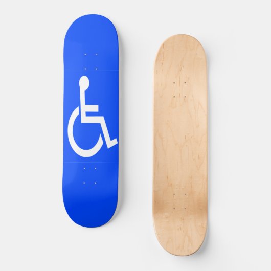 Handicap Sign Skateboard (Voorkant)