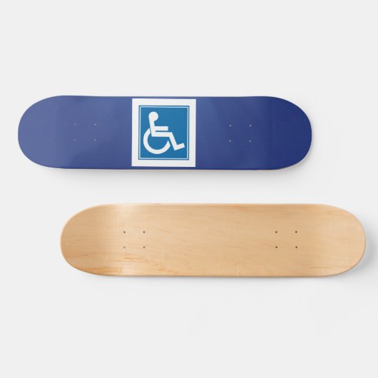 Handicap Sign Skateboard (Horizontaal)