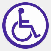 Handicap Sticker (Voorkant)