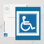 Handicap-teken Briefkaart (Voorkant / Achterkant)
