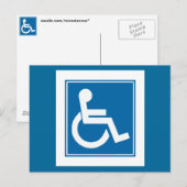 Handicap-teken Briefkaart (Voorkant / Achterkant)