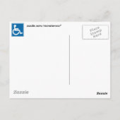 Handicap-teken Briefkaart (Achterkant)