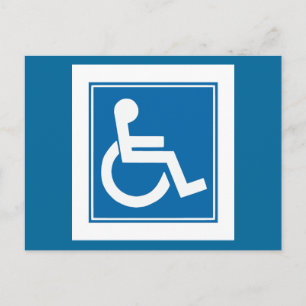 Handicap-teken Briefkaart