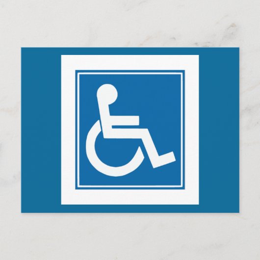 Handicap-teken Briefkaart (Voorkant)