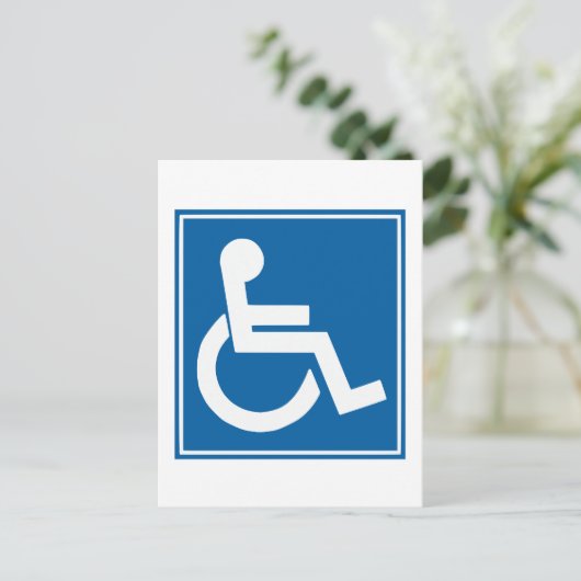 Handicap-teken Briefkaart (Staand voorkant)