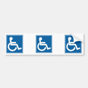 Handicap-teken Bumpersticker