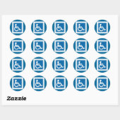 Handicap-teken Ronde Sticker (Vel)