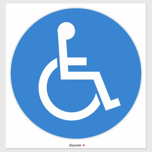 Handicap-teken Sticker (Vel)