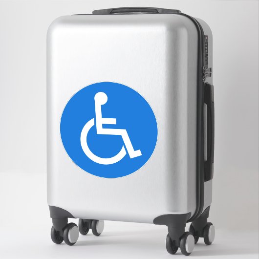 Handicap-teken Sticker (Koffer)