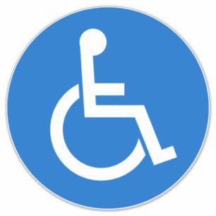 Handicap-teken Sticker