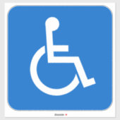 Handicap-teken Sticker (Vel)