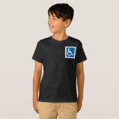 Handicap-teken T-shirt (Voorkant volledig)