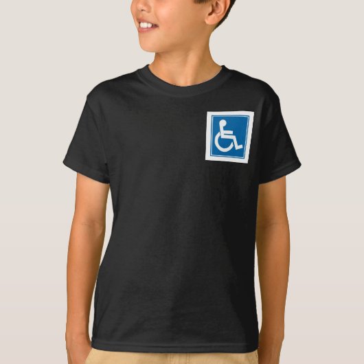 Handicap-teken T-shirt (Voorkant)
