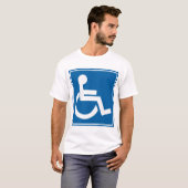 Handicap-teken T-shirt (Voorkant volledig)