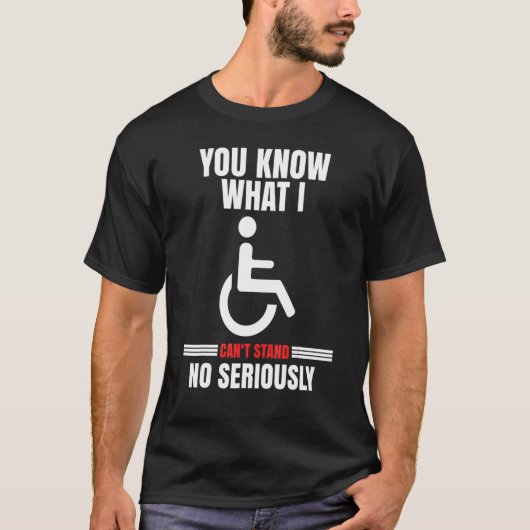 Handicap Wheelchair  For A Paraplegic T-shirt (Voorkant)
