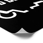 Handicap With Wheelchair Joke Dont Drink And Driv  Poster (Hoek)