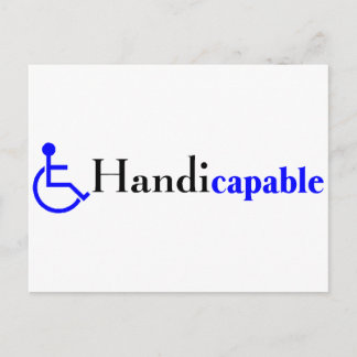 Handicapabel (rolstoel) briefkaart