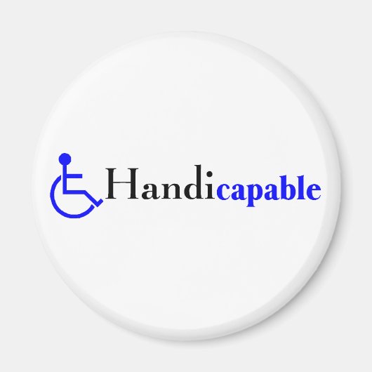 Handicapabel (rolstoel) magneet (Voorkant)