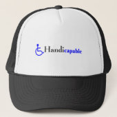 Handicapabel (rolstoel) trucker pet (Voorkant)