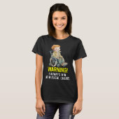 Handicapabele gehandicapte rolstoel H T-shirt (Voorkant volledig)