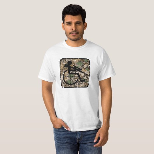 Handicapabele Hunter T-shirt (Voorkant volledig)