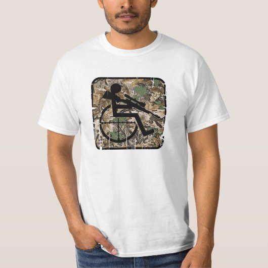Handicapabele Hunter T-shirt (Voorkant)