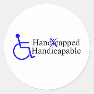 Handicapable 2 ronde sticker