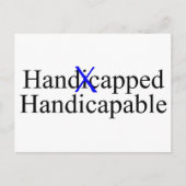 Handicapable Briefkaart (Voorkant)